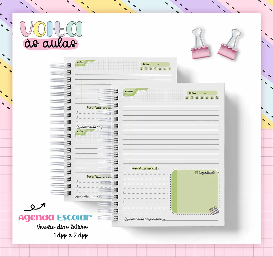 Arquivo Encadernação Agenda Escolar A5 2024 - LINA CRIATIVA 21