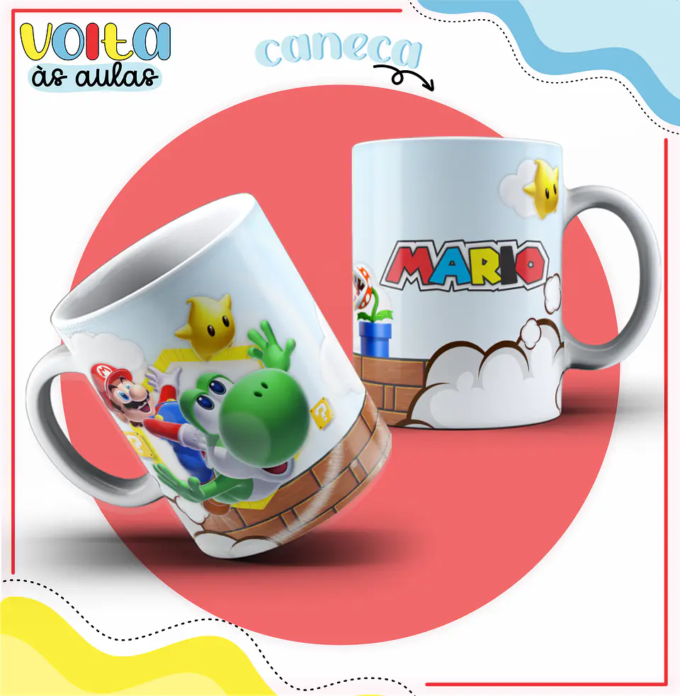 ARQUIVO ENCADERNAÇÃO KIT ESCOLAR SUPER MARIO - LINA CRIATIVA 8
