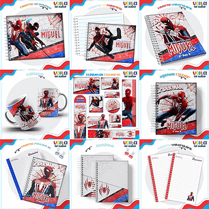 ARQUIVO ENCADERNAÇÃO KIT ESCOLAR HOMEM ARANHA - LINA CRIATIVA