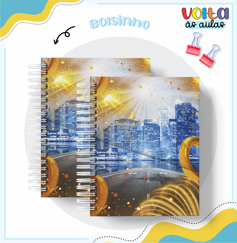 ARQUIVO ENCADERNAÇÃO KIT ESCOLAR SONIC - LINA CRIATIVA 4