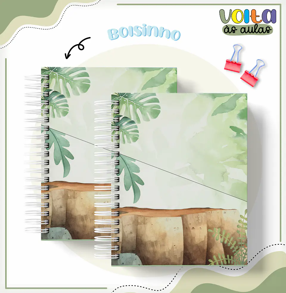 ARQUIVO ENCADERNAÇÃO KIT ESCOLAR DINOSSAUROS - LINA CRIATIVA 2