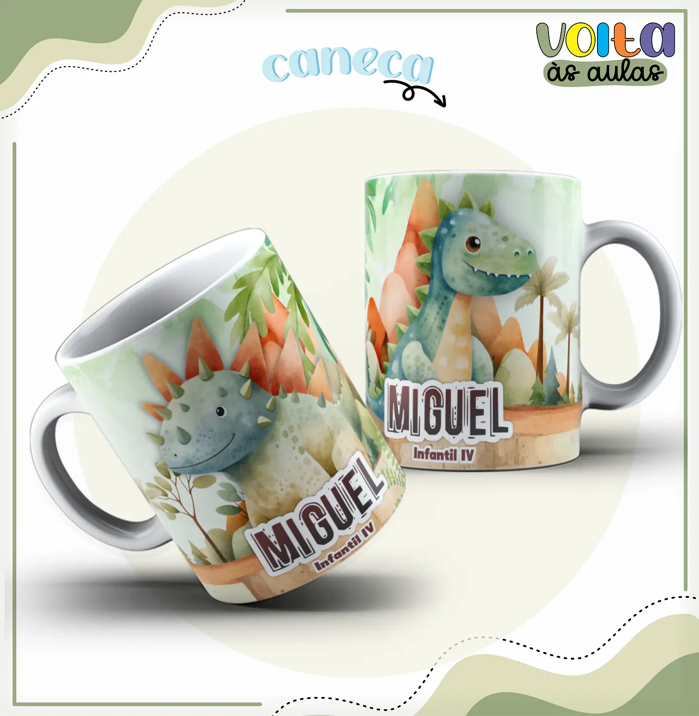 ARQUIVO ENCADERNAÇÃO KIT ESCOLAR DINOSSAUROS - LINA CRIATIVA 9