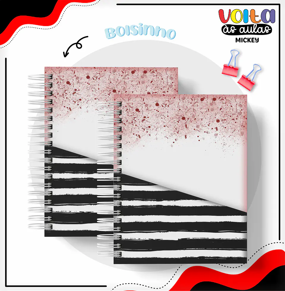 ARQUIVO ENCADERNAÇÃO KIT ESCOLAR MICKEY - LINA CRIATIVA 3