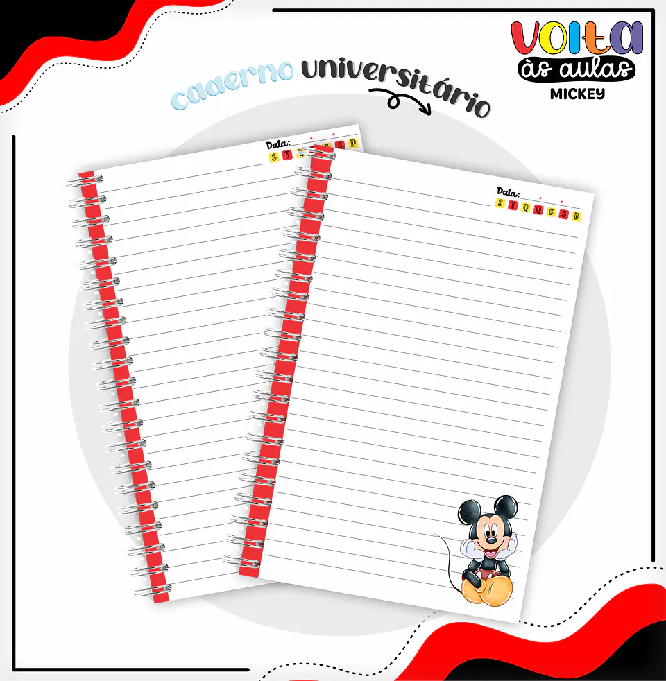ARQUIVO ENCADERNAÇÃO KIT ESCOLAR MICKEY - LINA CRIATIVA 6