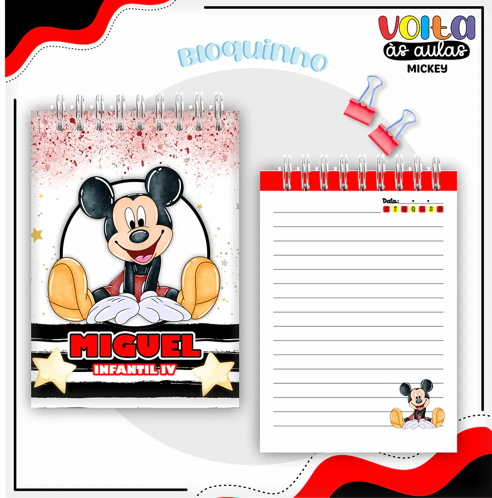 ARQUIVO ENCADERNAÇÃO KIT ESCOLAR MICKEY - LINA CRIATIVA 8