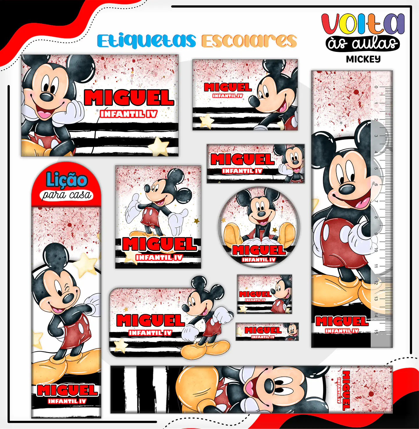 ARQUIVO ENCADERNAÇÃO KIT ESCOLAR MICKEY - LINA CRIATIVA 12