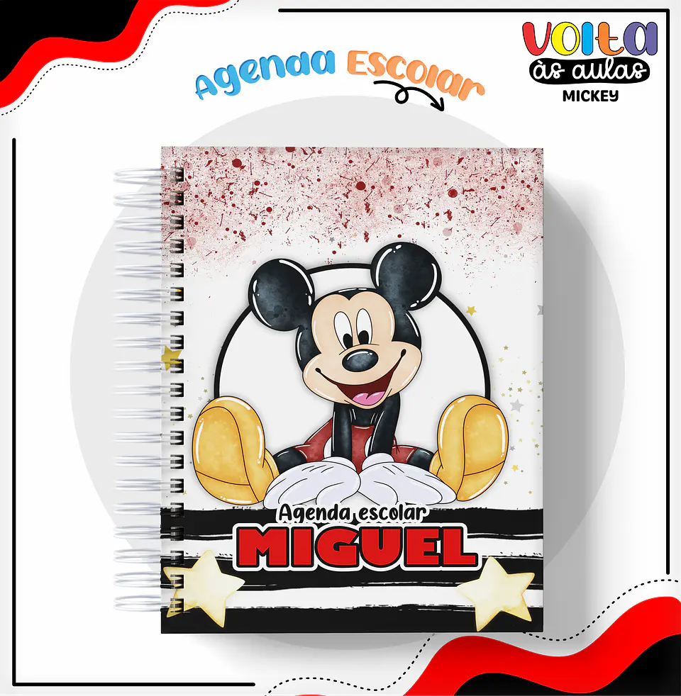 ARQUIVO ENCADERNAÇÃO KIT ESCOLAR MICKEY - LINA CRIATIVA 13