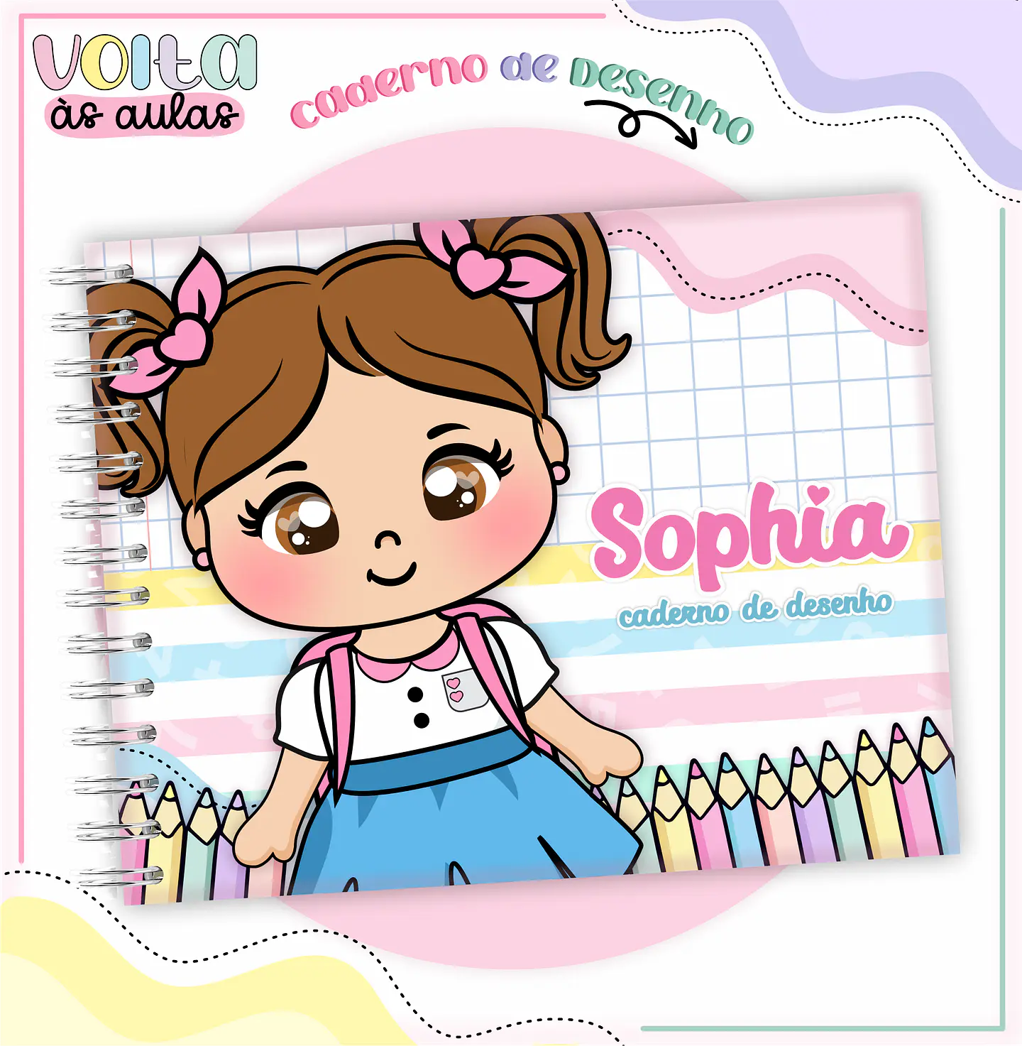 ARQUIVO ENCADERNAÇÃO KIT ESCOLAR ALUNINHAS - LINA CRIATIVA 7