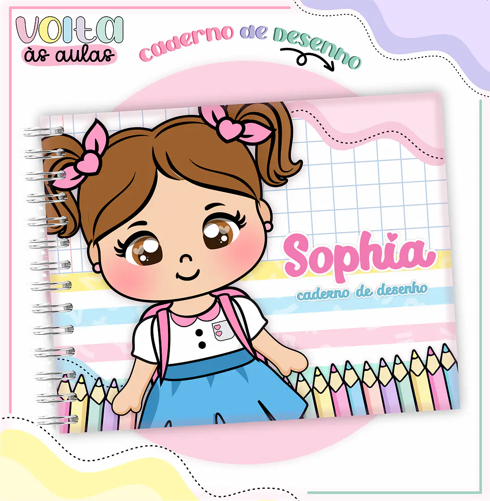 ARQUIVO ENCADERNAÇÃO KIT ESCOLAR ALUNINHAS - LINA CRIATIVA 7