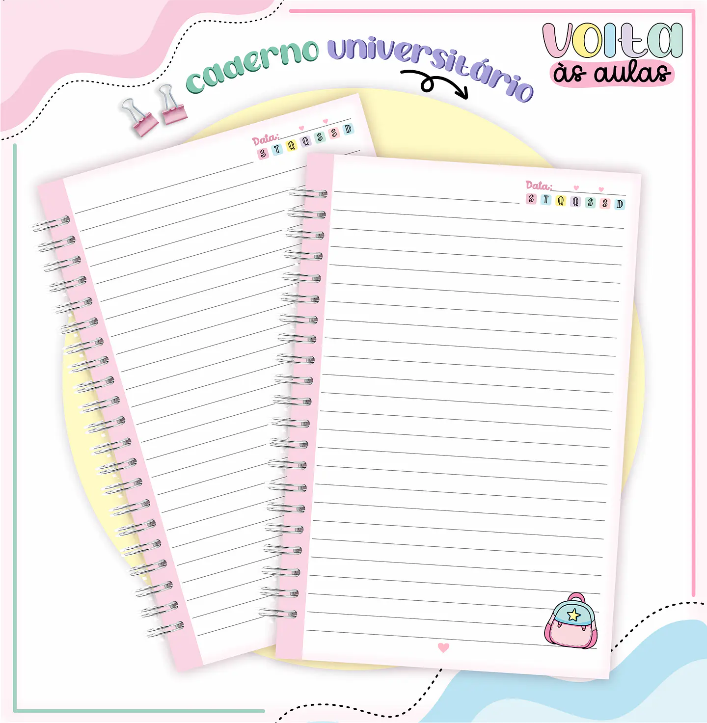 ARQUIVO ENCADERNAÇÃO KIT ESCOLAR ALUNINHAS - LINA CRIATIVA 9