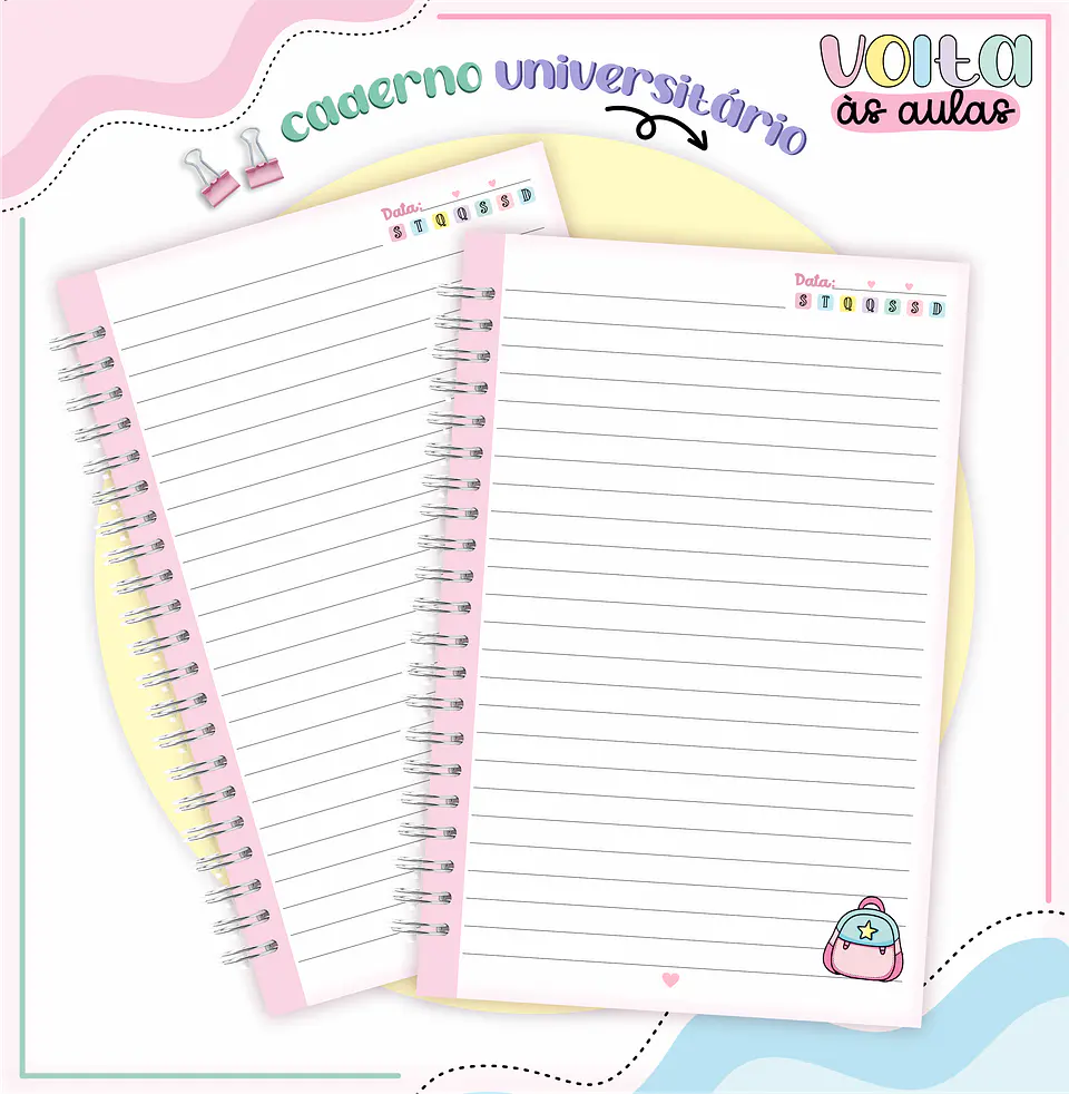 ARQUIVO ENCADERNAÇÃO KIT ESCOLAR ALUNINHAS - LINA CRIATIVA 9