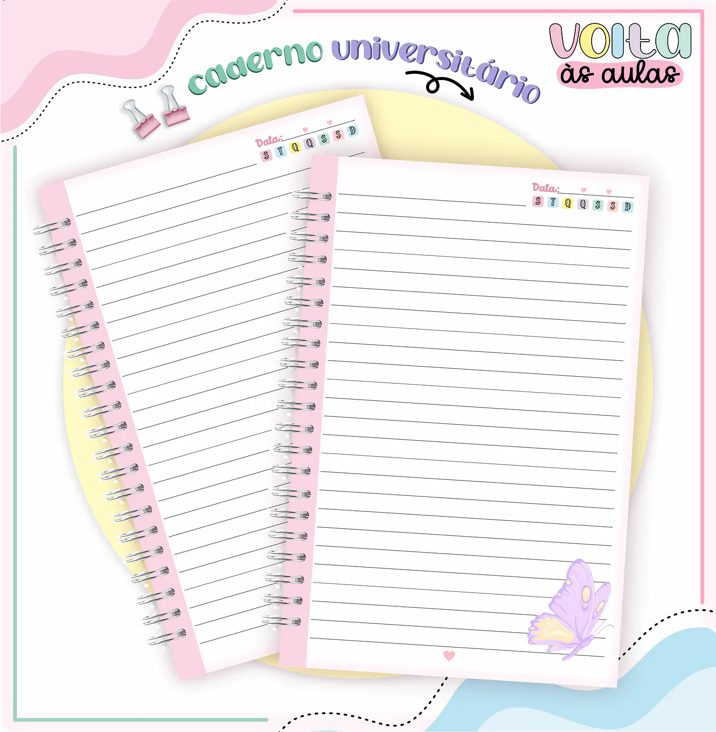 ARQUIVO ENCADERNAÇÃO KIT ESCOLAR BORBOLETAS - LINA CRIATIVA 13