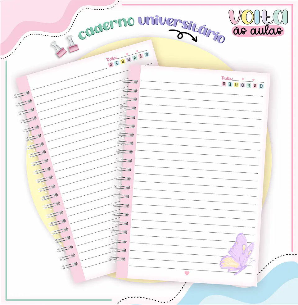 ARQUIVO ENCADERNAÇÃO KIT ESCOLAR BORBOLETAS - LINA CRIATIVA 13