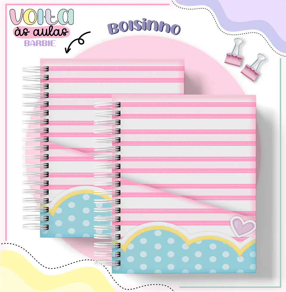 ARQUIVO ENCADERNAÇÃO KIT ESCOLAR BARBIE - LINA CRIATIVA 13