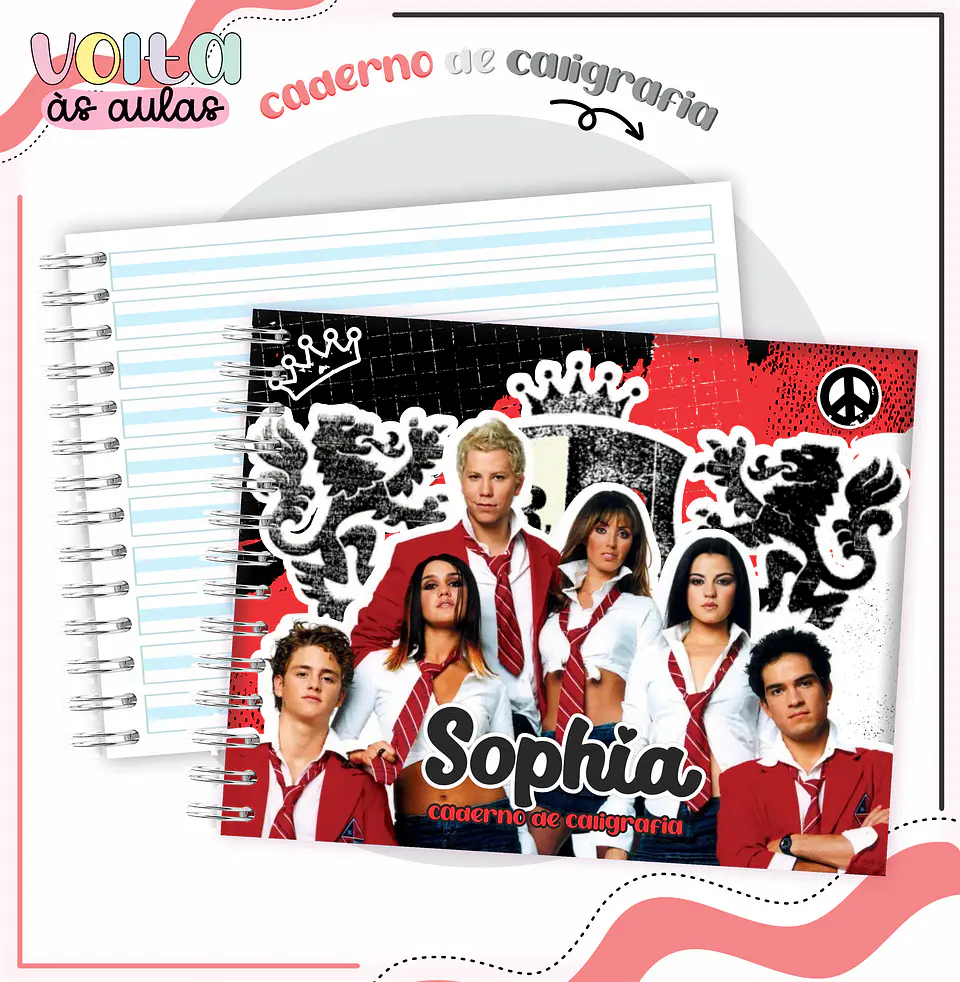 ARQUIVO ENCADERNAÇÃO KIT ESCOLAR REBELDE - LINA CRIATIVA 3