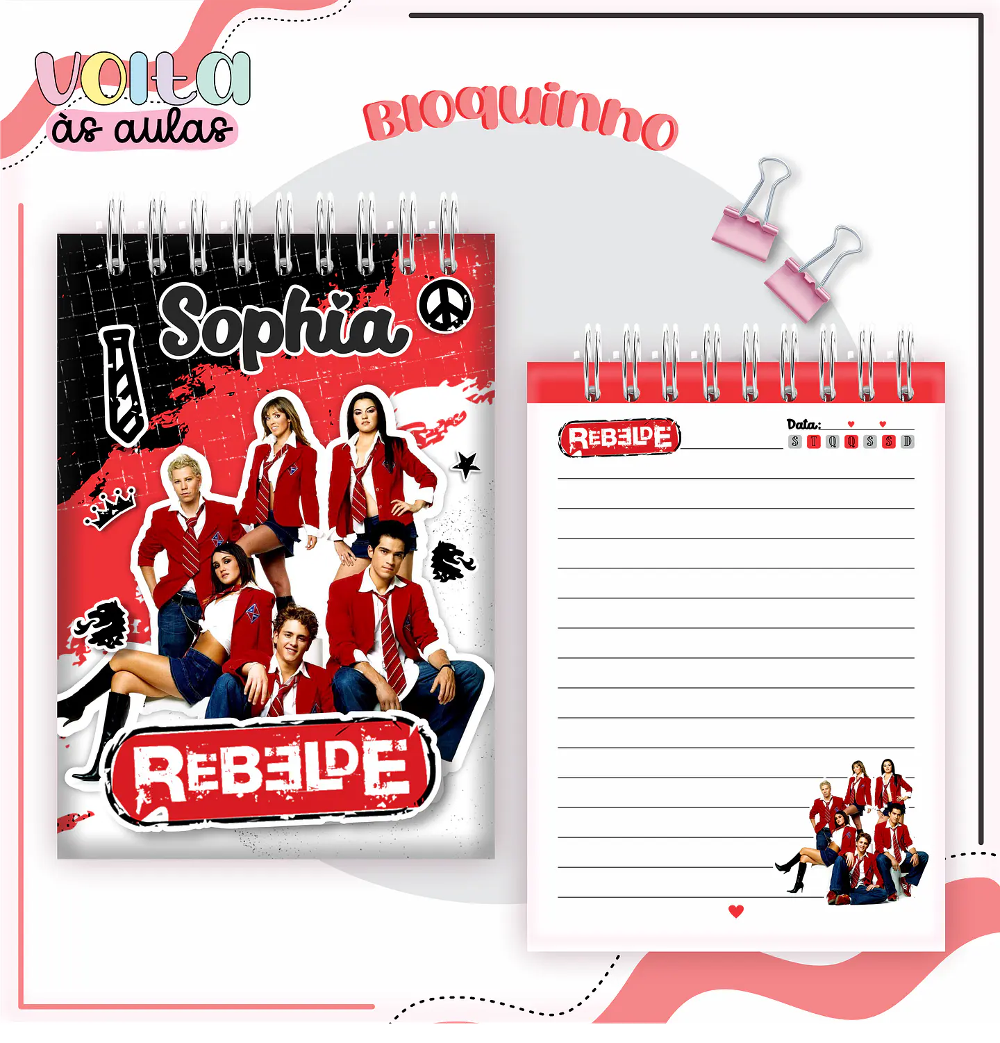 ARQUIVO ENCADERNAÇÃO KIT ESCOLAR REBELDE - LINA CRIATIVA 6