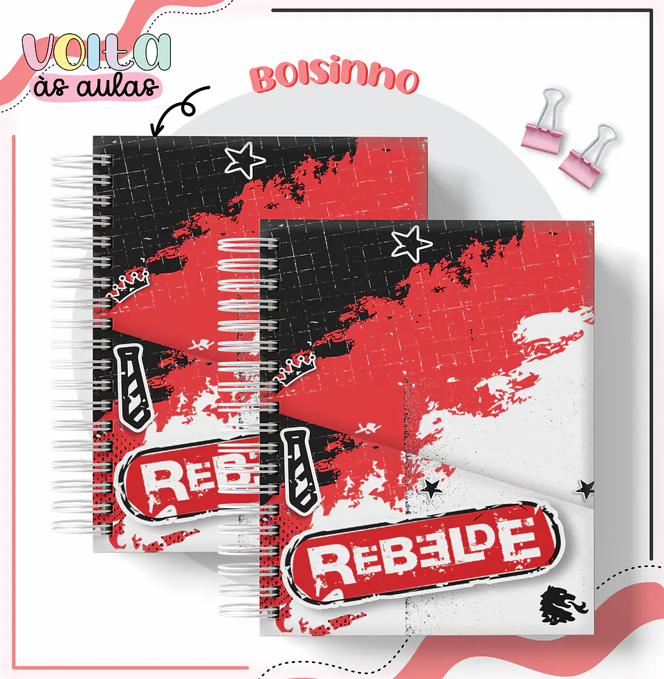 ARQUIVO ENCADERNAÇÃO KIT ESCOLAR REBELDE - LINA CRIATIVA 13