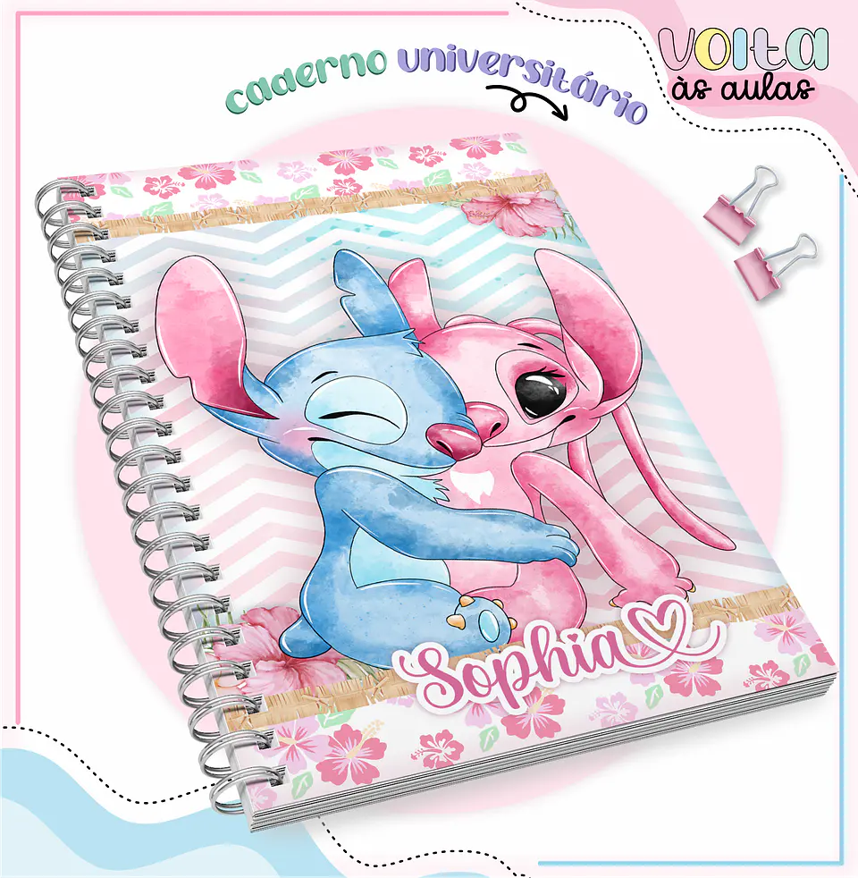 ARQUIVO ENCADERNAÇÃO KIT ESCOLAR STICH - LINA CRIATIVA 4