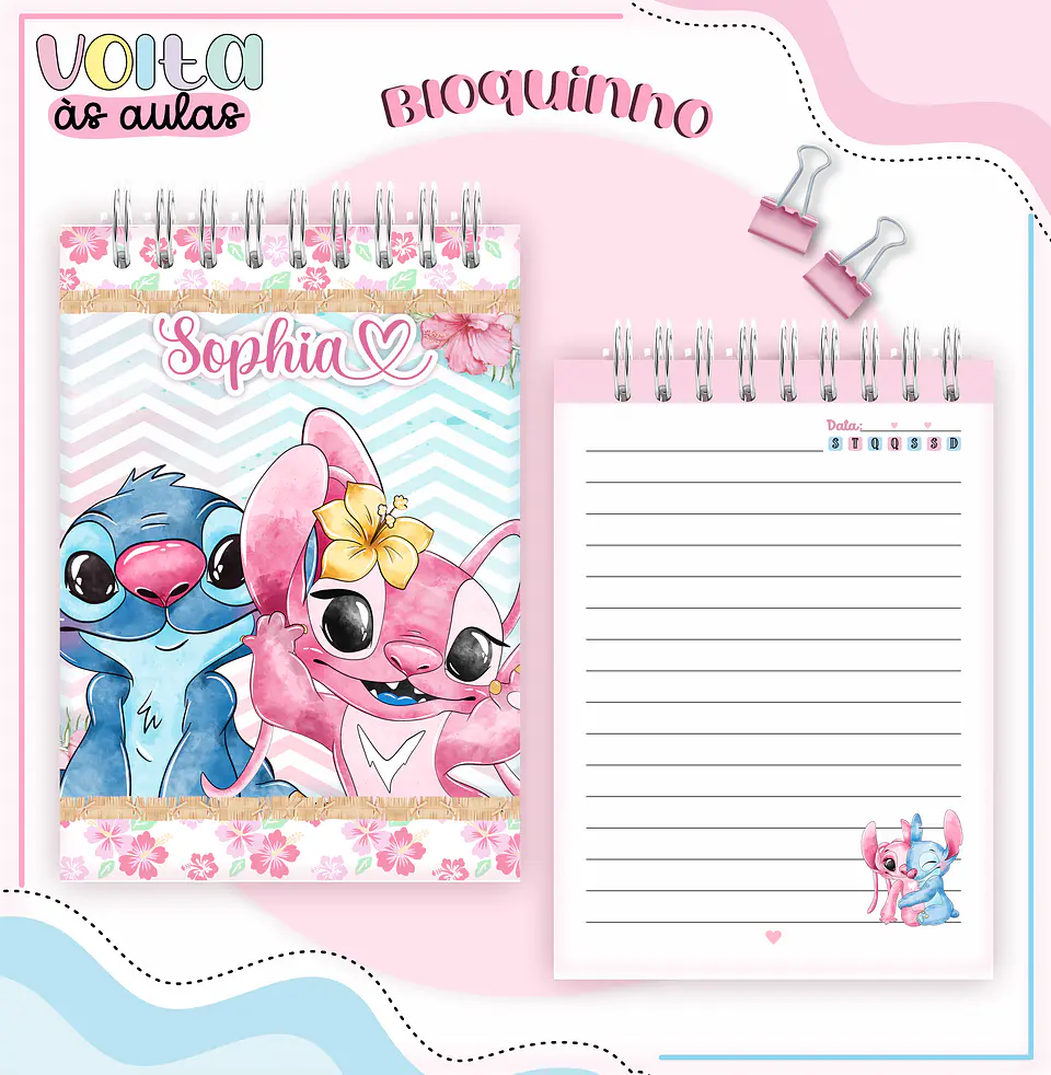 ARQUIVO ENCADERNAÇÃO KIT ESCOLAR STICH - LINA CRIATIVA 5