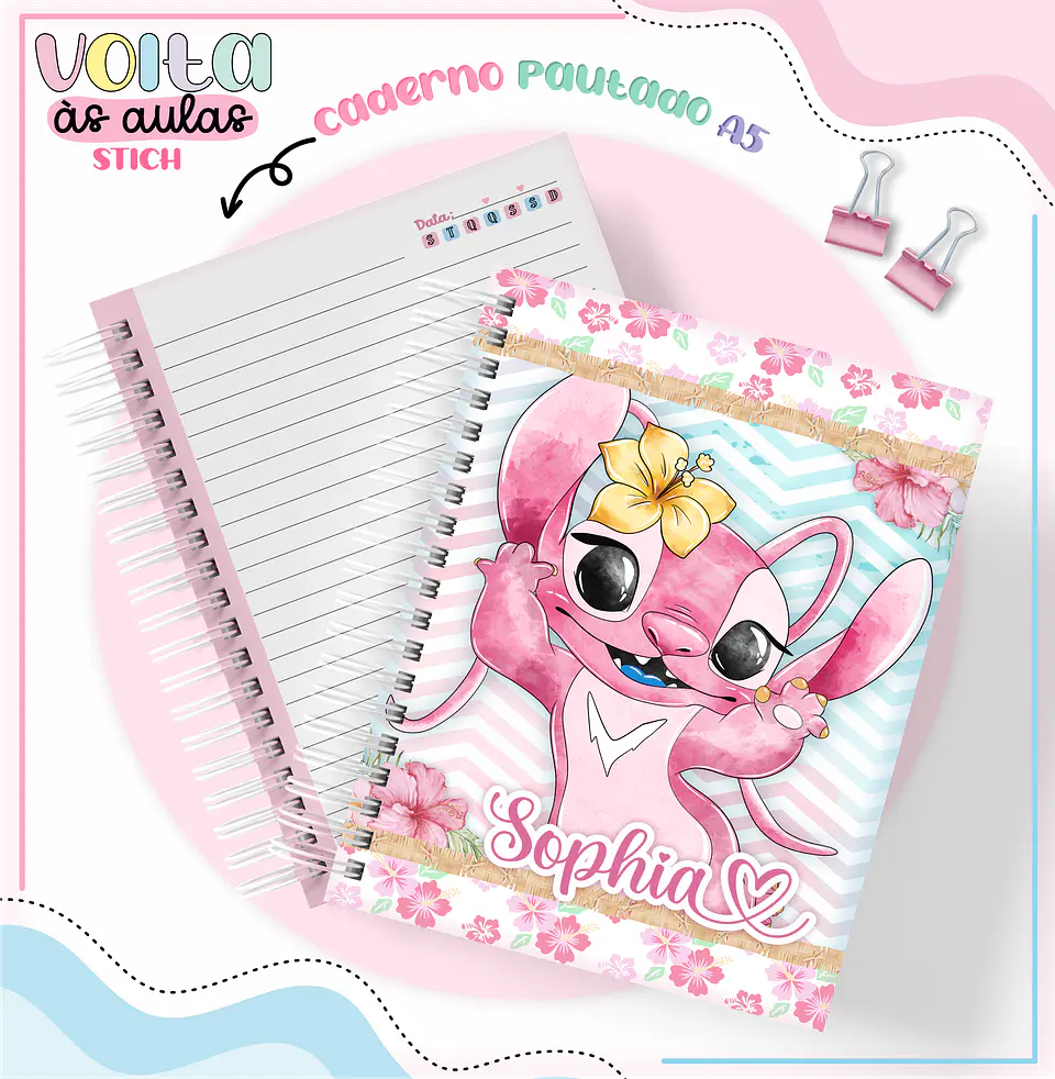 ARQUIVO ENCADERNAÇÃO KIT ESCOLAR STICH - LINA CRIATIVA 11