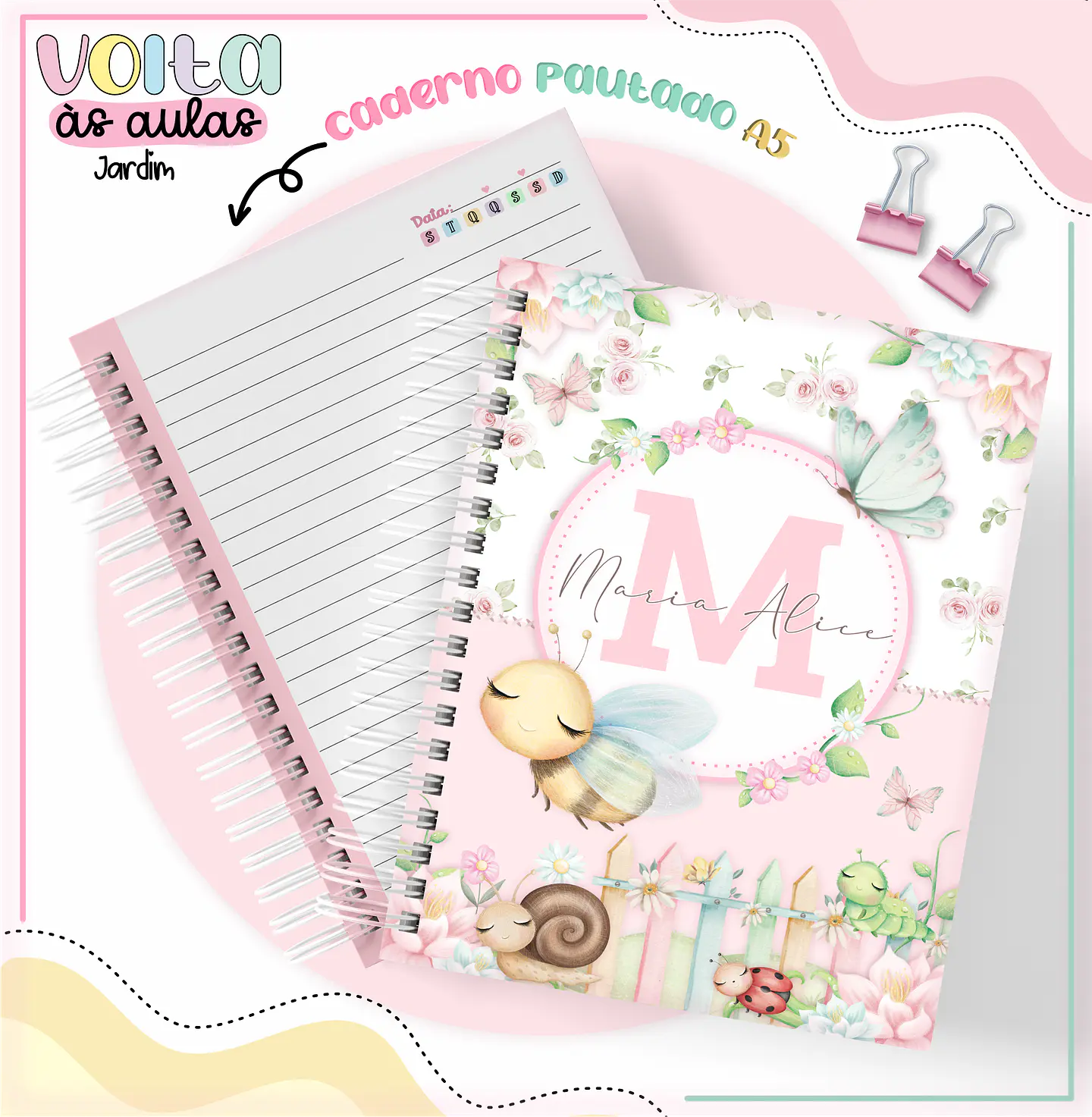 ARQUIVO ENCADERNAÇÃO KIT ESCOLAR JARDIM - LINA CRIATIVA 2