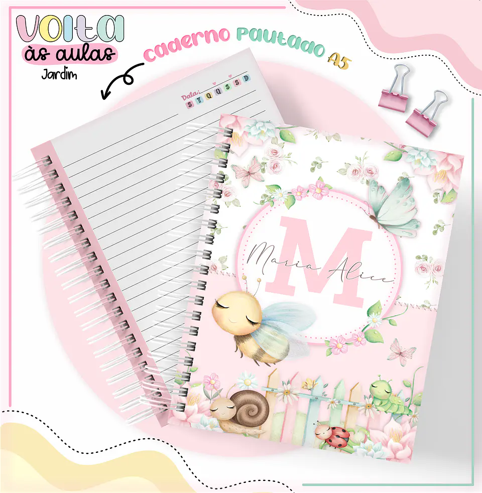 ARQUIVO ENCADERNAÇÃO KIT ESCOLAR JARDIM - LINA CRIATIVA 2