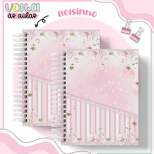 ARQUIVO ENCADERNAÇÃO KIT ESCOLAR MINNIE ROSA - LINA CRIATIVA