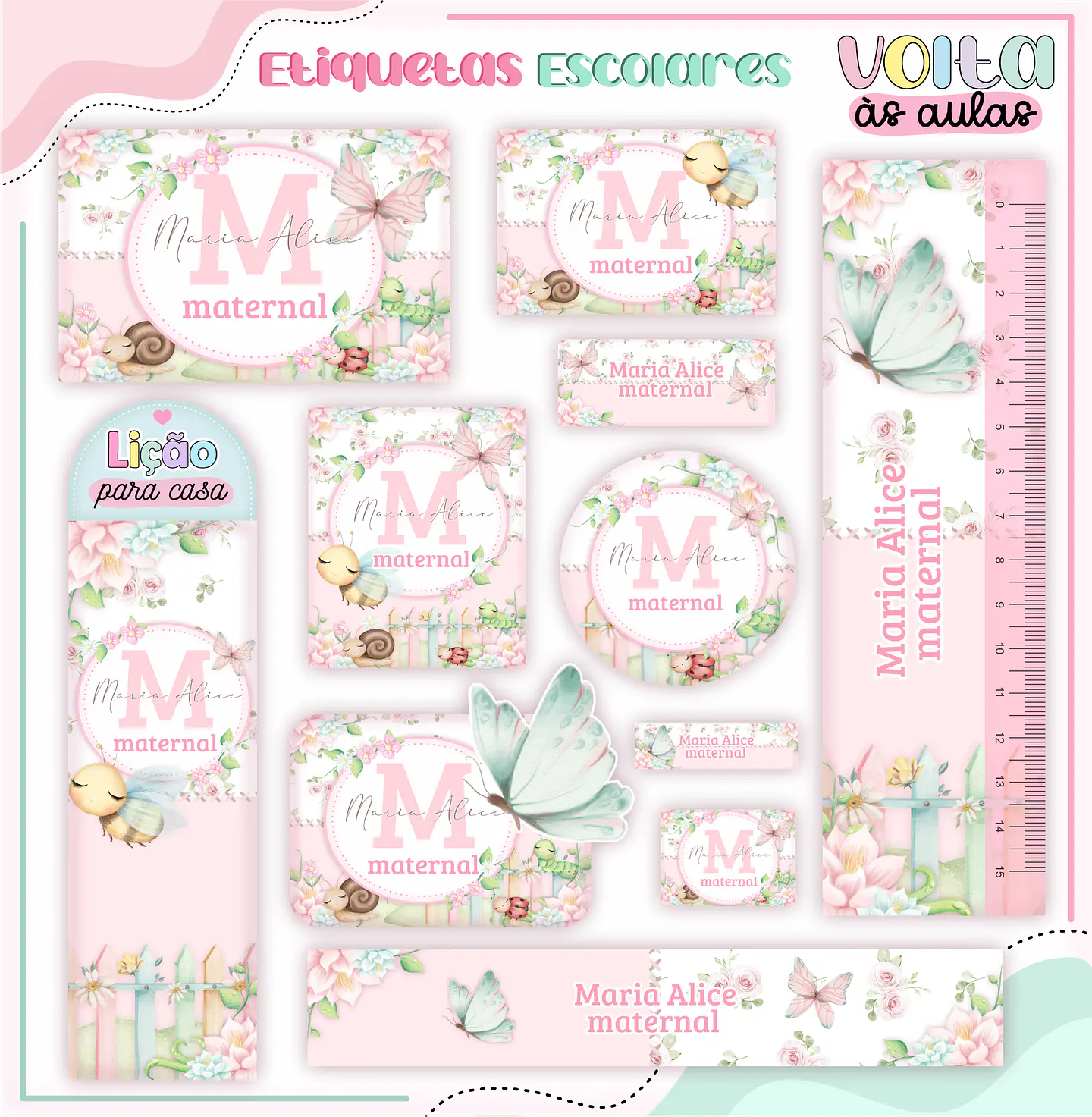 ARQUIVO ETIQUETA ESCOLAR JARDIM - LINA 1