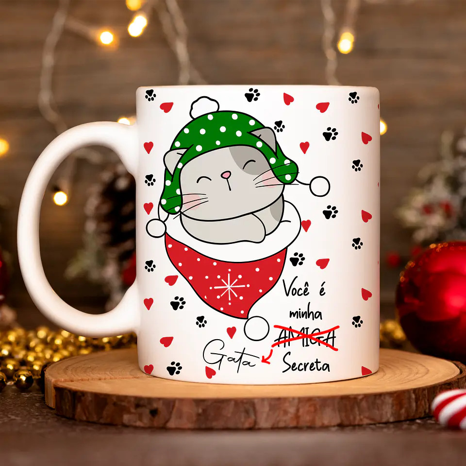 ARQUIVO CANECA NATAL GATINHOS 2