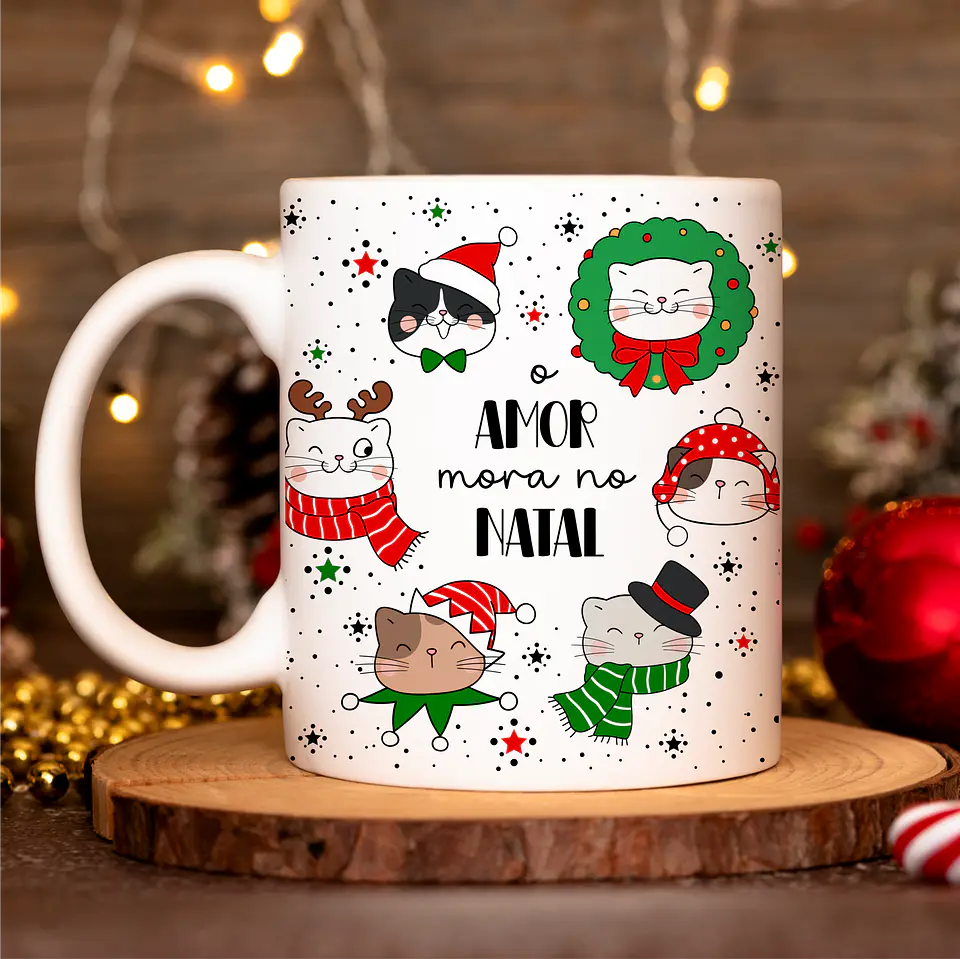 ARQUIVO CANECA NATAL GATINHOS 5