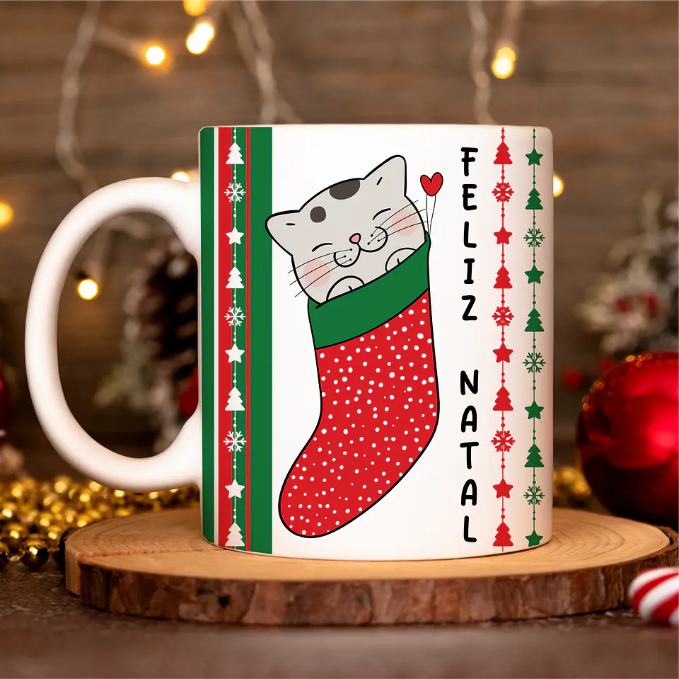 ARQUIVO CANECA NATAL GATINHOS 8