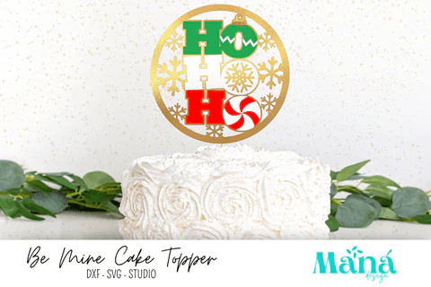 TOPO DE BOLO NATAL HO HO HO