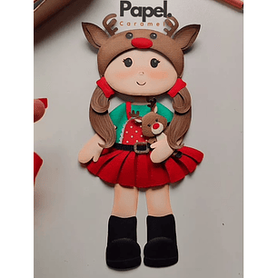 TOPO DE BOLO NATAL - PAPEL CARAMELO