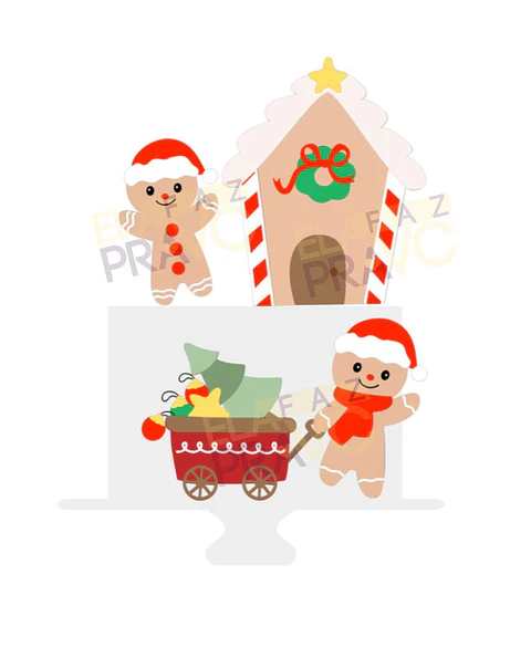 TOPO DE BOLO NATAL BISCOITOS