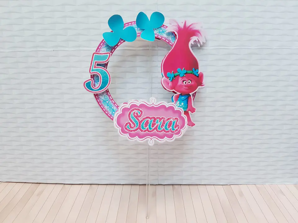 ARQUIVO DE CORTE TOPO DE BOLO TROLLS 1