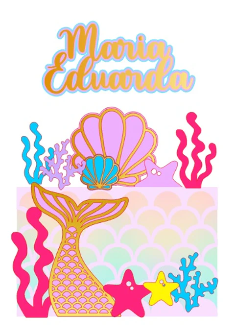 ARQUIVO DE CORTE TOPO DE BOLO SEREIA