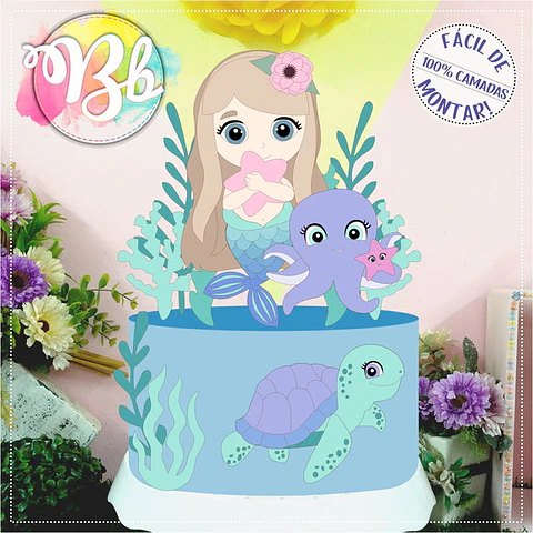 ARQUIVO DE CORTE TOPO DE BOLO SEREIA