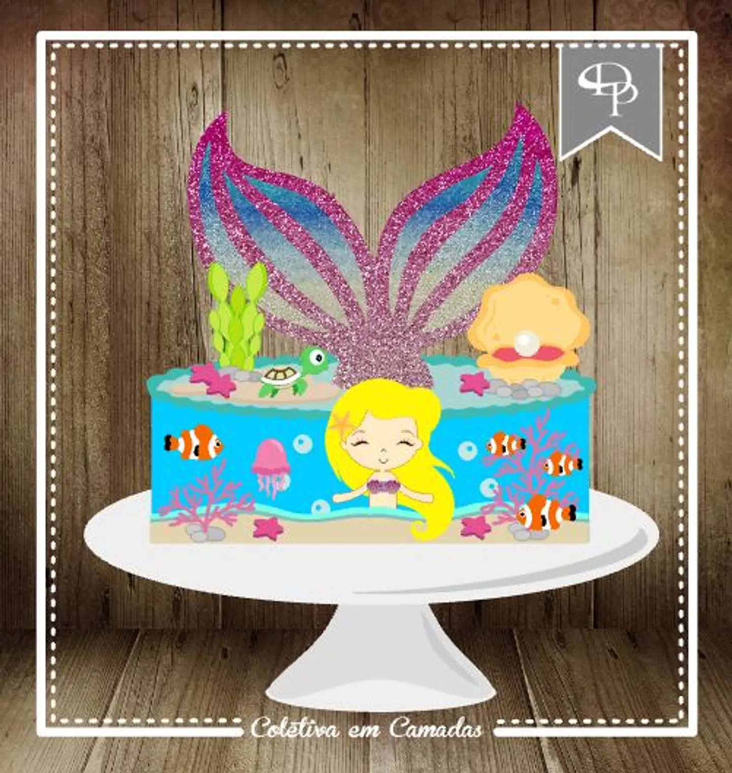 ARQUIVO DE CORTE TOPO DE BOLO SEREIA 1