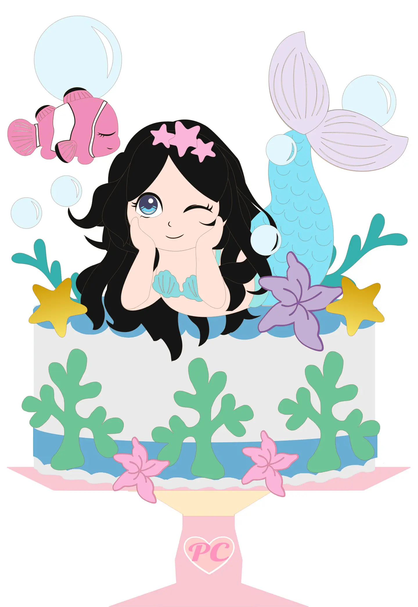 ARQUIVO DE CORTE TOPO DE BOLO SEREIA 1