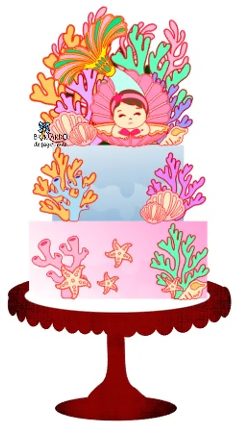 ARQUIVO DE CORTE TOPO DE BOLO SEREIA