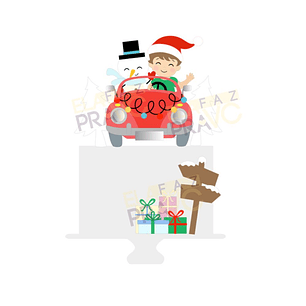 ARQUIVO TOPO DE BOLO NATAL BABY