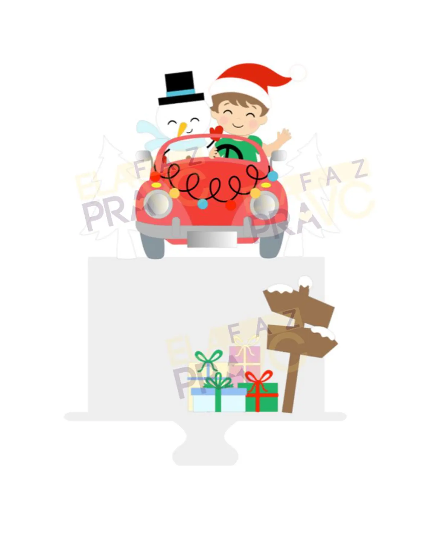 ARQUIVO TOPO DE BOLO NATAL BABY 1