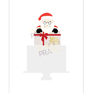 ARQUIVO TOPO DE BOLO NATAL PAPAI NOEL