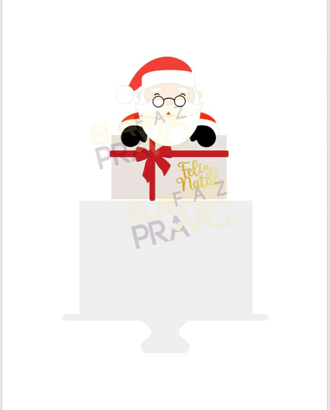 ARQUIVO TOPO DE BOLO NATAL PAPAI NOEL
