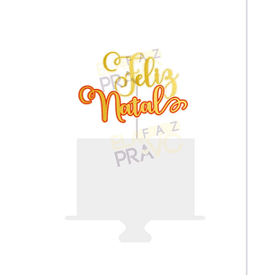 ARQUIVO DE CORTE TOPO DE BOLO FELIZ NATAL