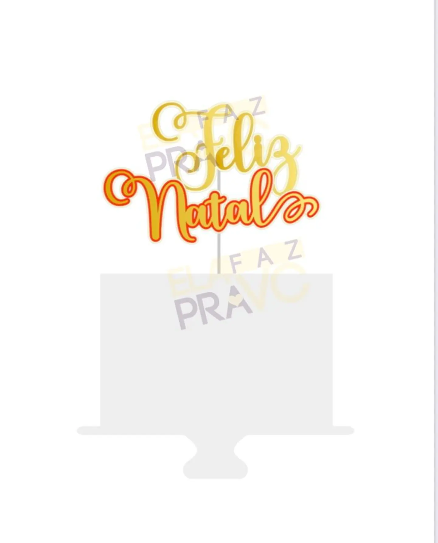 ARQUIVO DE CORTE TOPO DE BOLO FELIZ NATAL 1