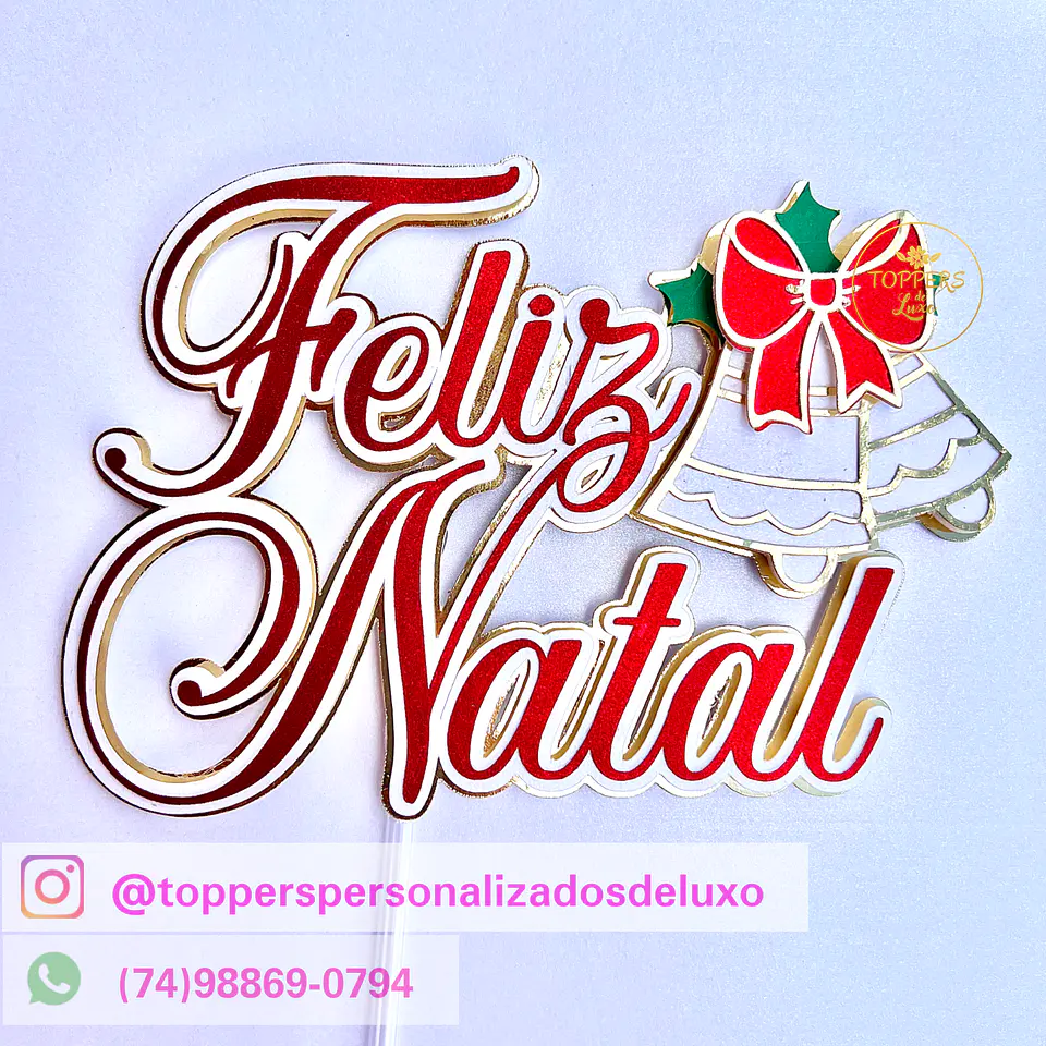 ARQUIVO DE CORTE TOPO DE BOLO FELIZ NATAL 1