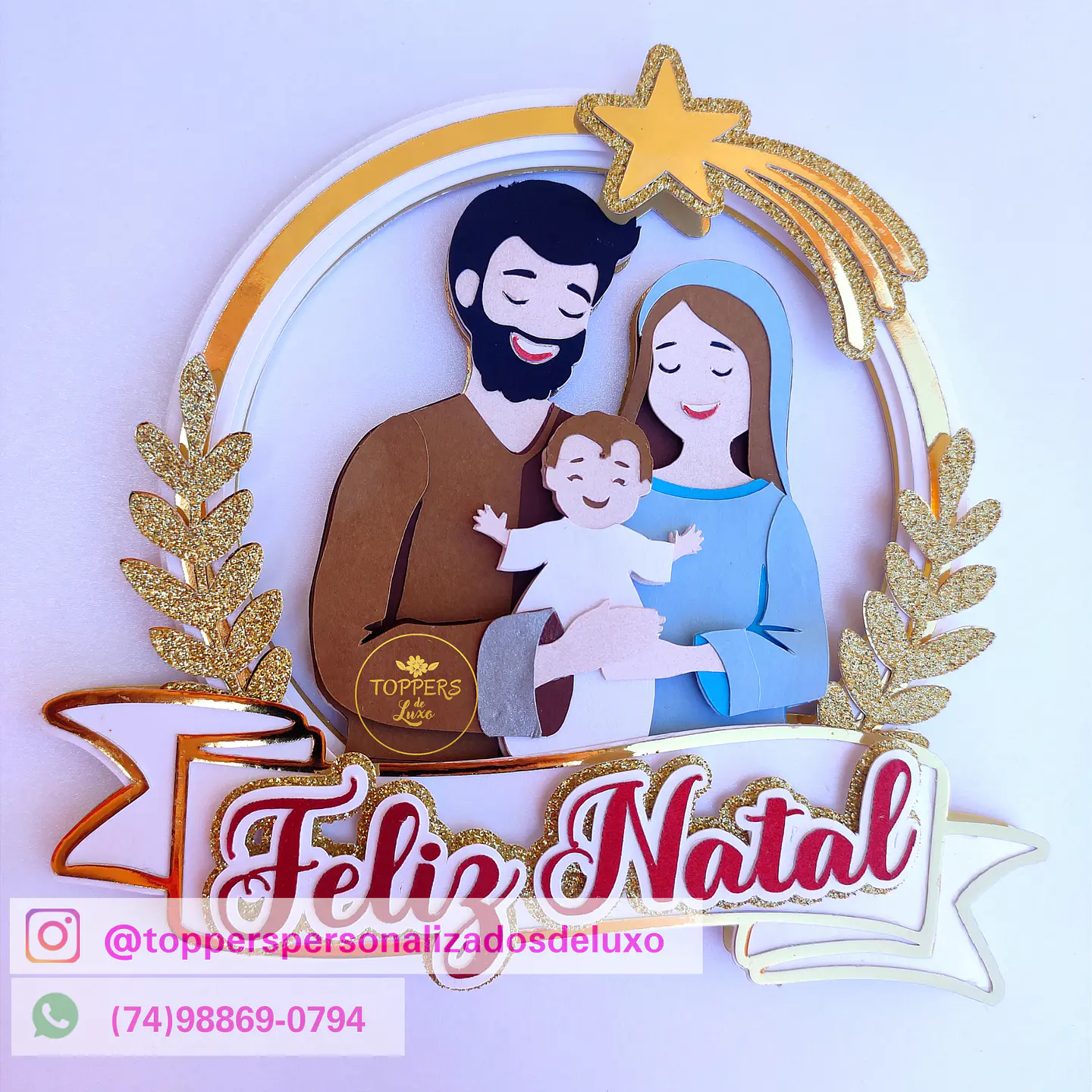 ARQUIVO DE CORTE TOPO DE BOLO NATAL JESUS 1