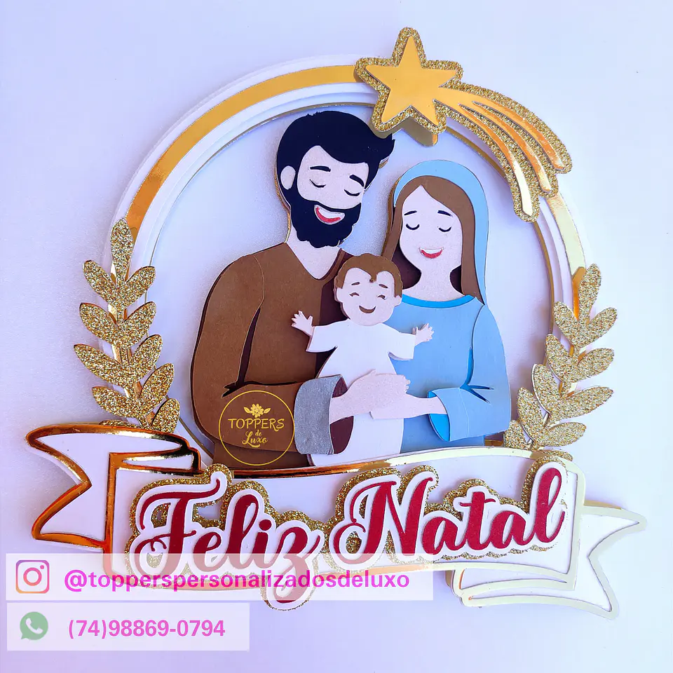 ARQUIVO DE CORTE TOPO DE BOLO NATAL JESUS 1