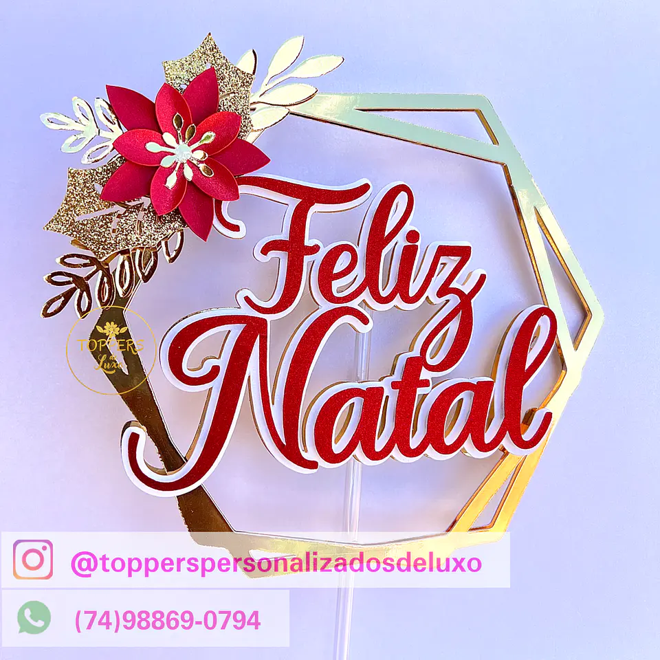 ARQUIVO DE CORTE TOPO DE BOLO NATAL GEOMETRICO 1